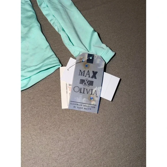 Max Olivia Kids Girls Mint Green Pajama Sleepwear Set Long Sleeve, Size S, NWT - Picture 11 of 11